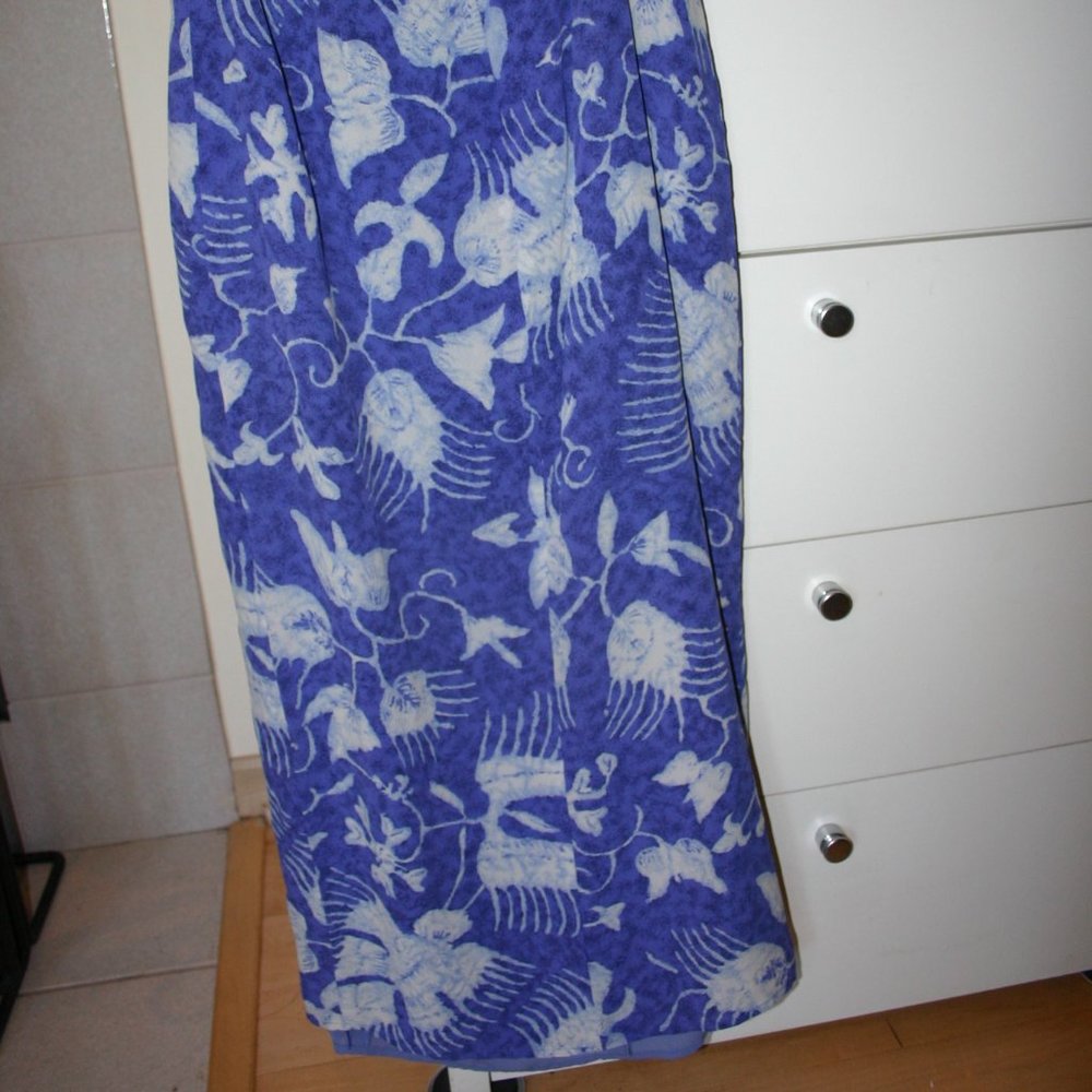 CARLISLE Size 8 Wrap-look Floral Skirt 100% Silk w/Top/Tank in Medium Purple - Picture 5 of 10